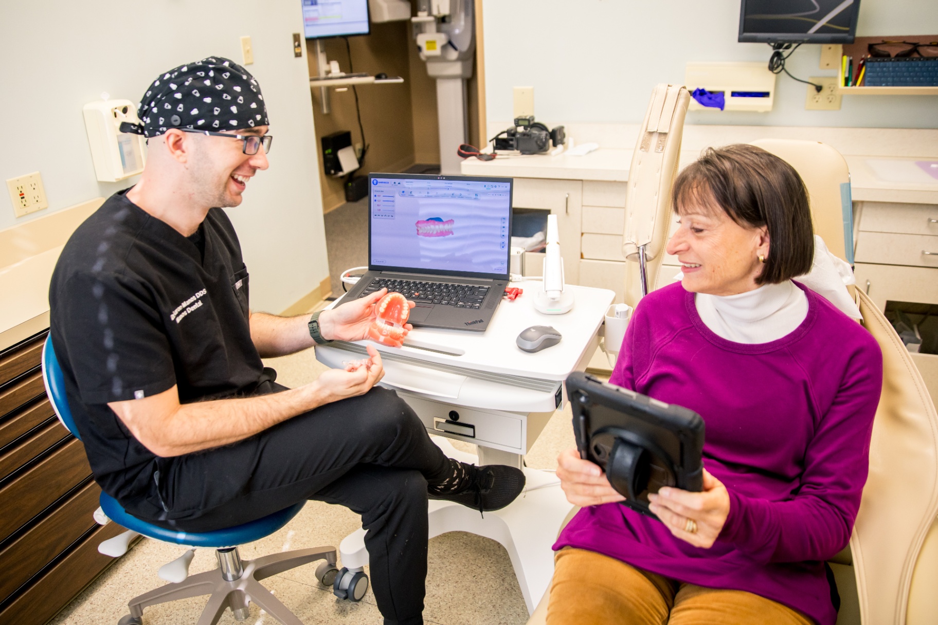 Modern dental operatory with CBCT imaging